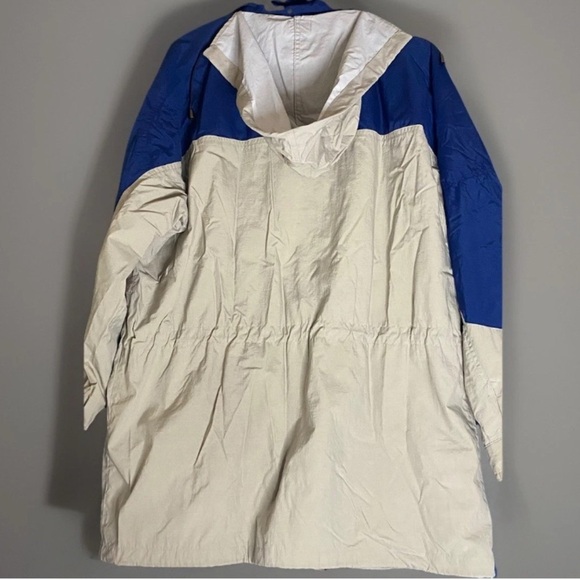 Kodiak Nylon Jacket Vintage Blue & Beige Mens M Classic Raincoat Hiking Camping - Picture 2 of 13